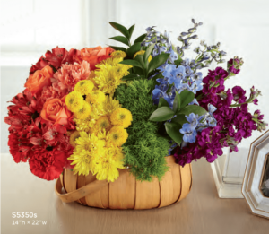 Basket Flower Arrangement S5350s