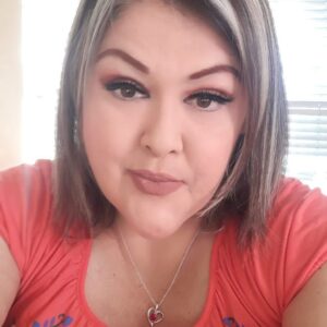 Woman in Orange Shirt