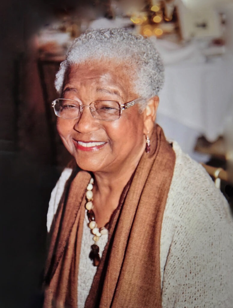Sweet Older Woman in Scarf