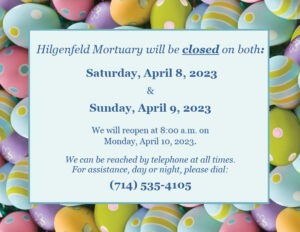 Easter Closing Announcement Flyer