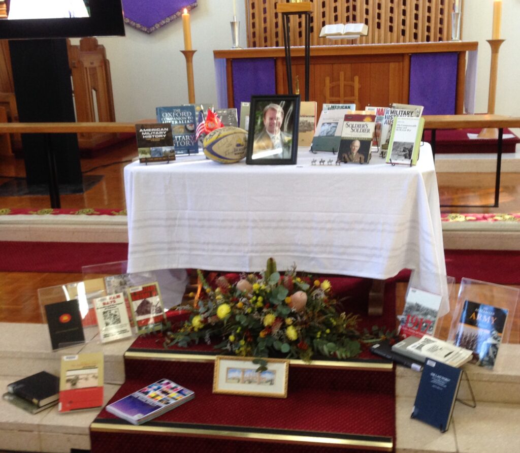 Decorated Memorial Service Table