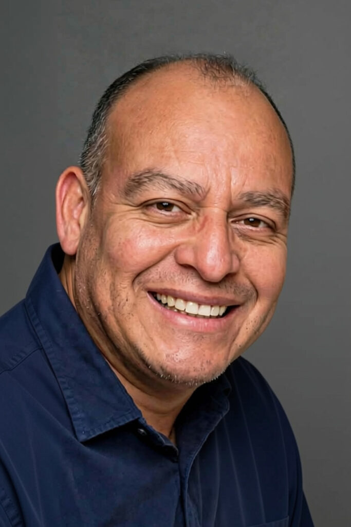 Portrait of man on a grey background