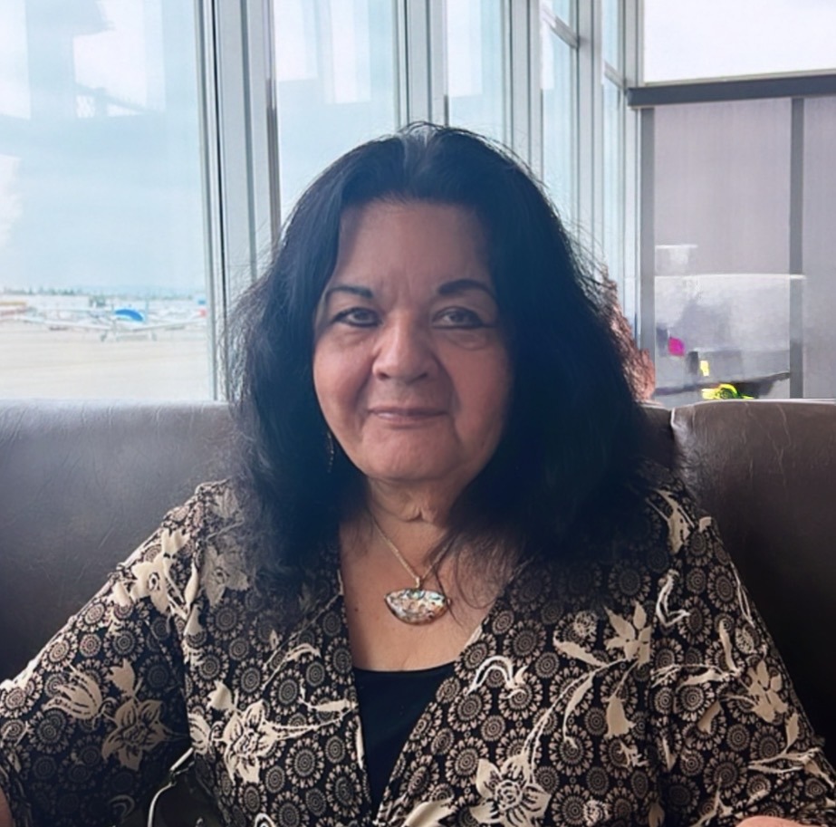 Woman with long black hair