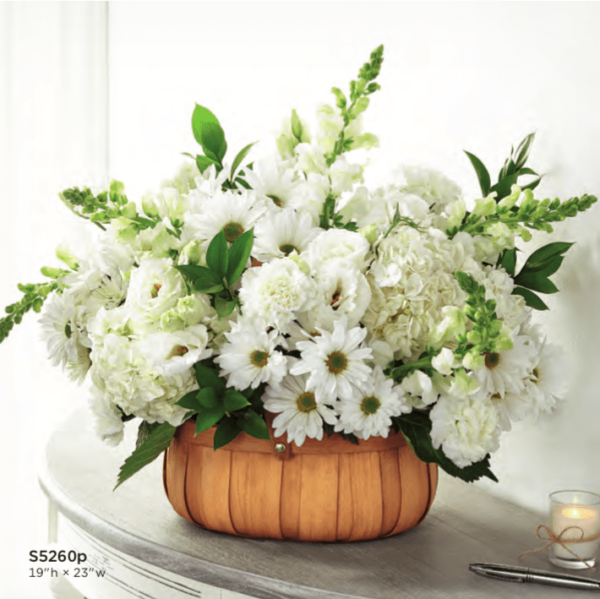 Basket Flower Arrangement S5260p