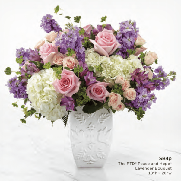 The FTD Peace And Hope Lavender Bouquet SB4p