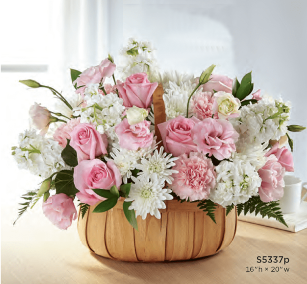 Basket Flower Arrangement S5337p