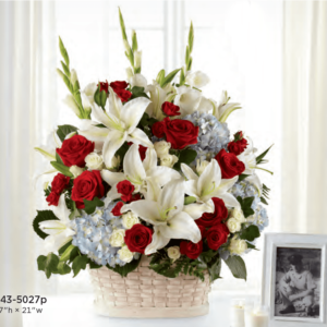 Basket Flower Arrangement S43-5027p
