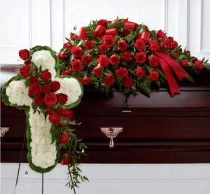 Red And White Flower Arrangements
