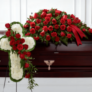 Red And White Flower Arrangements